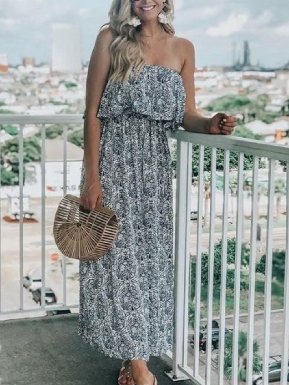 Womens off the shoulder sundress